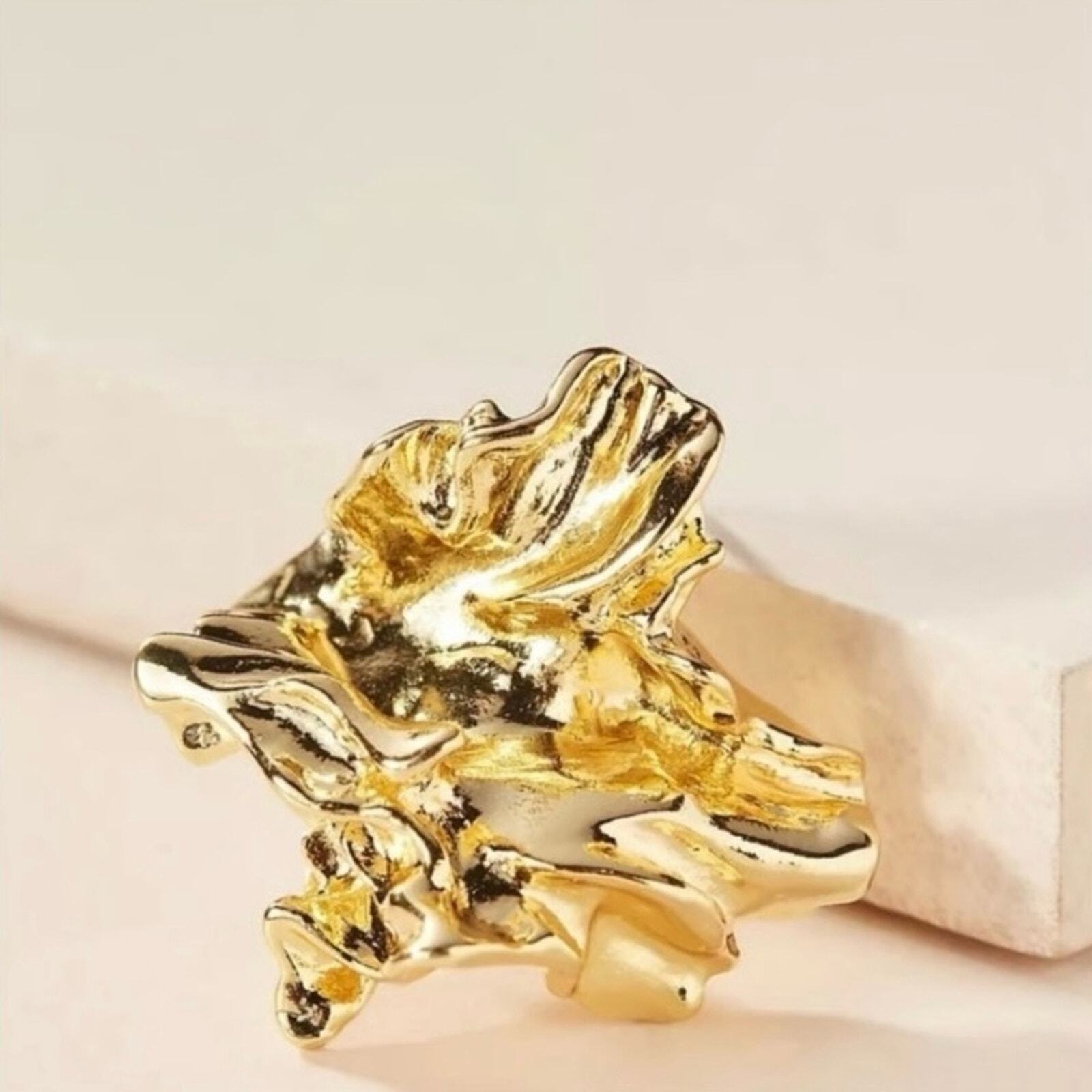 Amber Sceats 24k Plated Gold Reese Post Earrings New In Velvet Bag